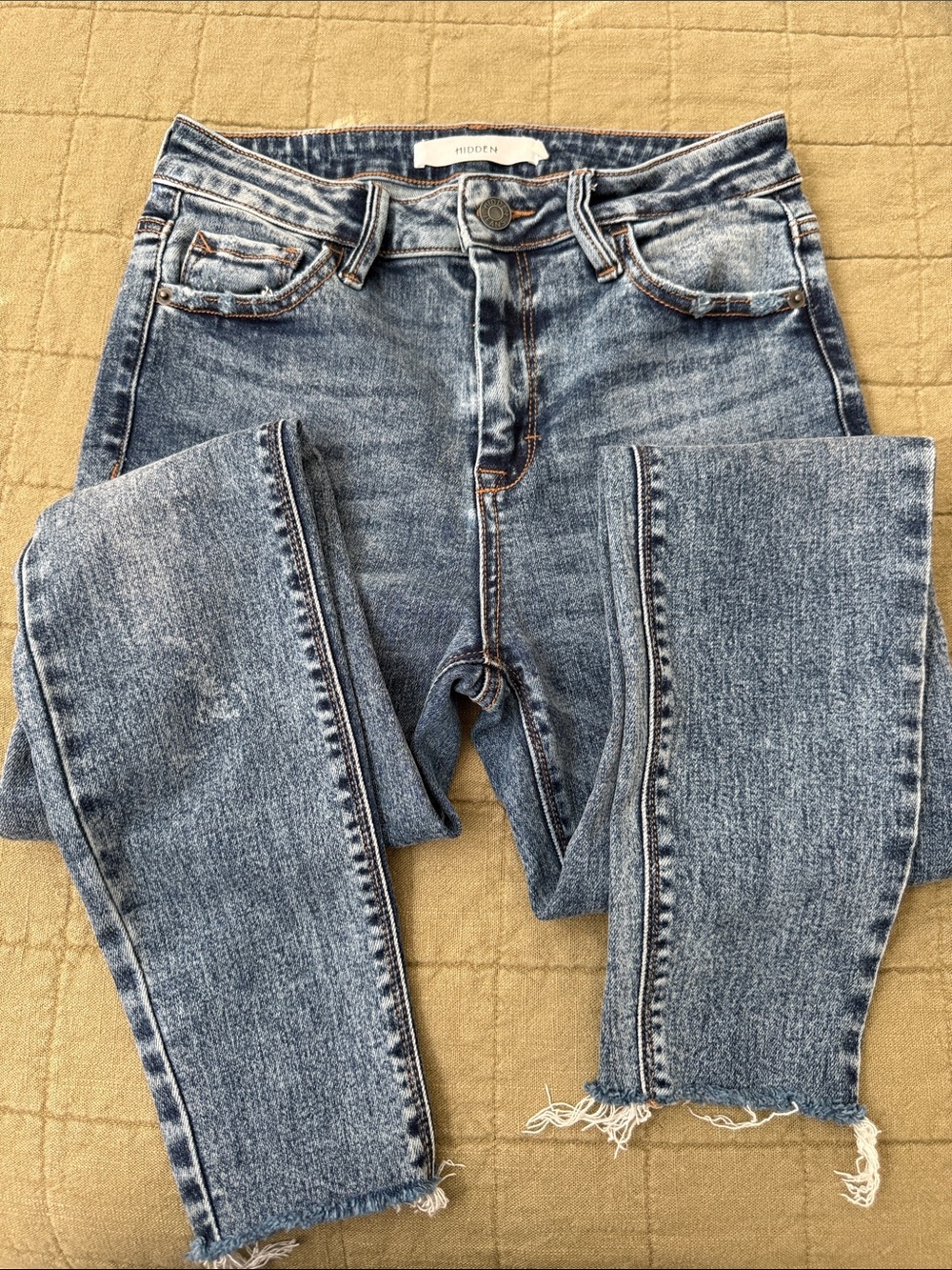 Hidden High-Rise Skinny Jeans - Washed Blue